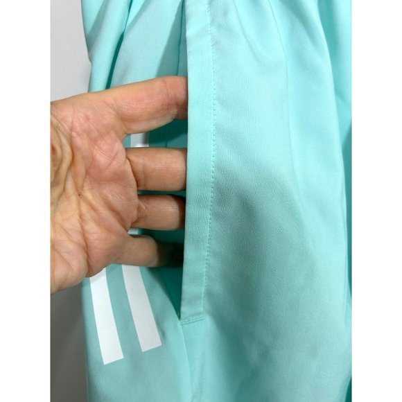 Adidas Own The Run Men’s Shorts S Green White Triple Striped Logo 9” AEROREADY - Picture 12 of 16